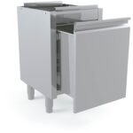 Módulo tolva 500x700x850, rectangular para desperdicios com sujeta bolsas