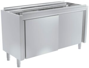 Módulo com puertas correderas pasantes 1000x600x850