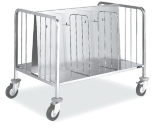 Carrinho de stock de platos e bandejas 1165x785x850