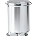 Cubo com tapa independiente e 4 ruedas (capacidad 95 l.)