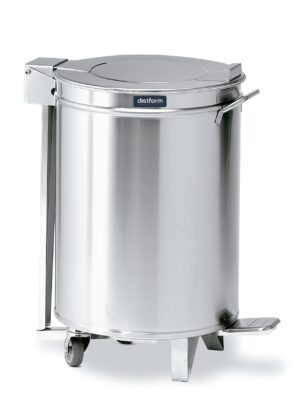 Cubo com tapa accionada por pedal e 2 ruedas (capacidad 50 l.)