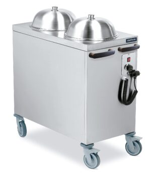 Carrinho dispensador platos quentes 990x540x900 (130 platos)