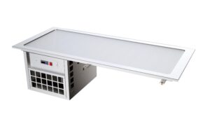 Placa buffet fria 2 GN com grupo