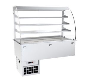 Vitrina Buffet refrigerada central encastrable GN 4/1