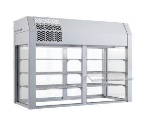 Vitrina 4 GN 1/1 3 niveles com cuba