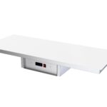Placa quente de vidro templado Blanco 4 GN sem marco