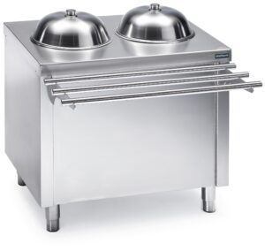 Self dispensador de platos a nivel constante quente 1000x700x850