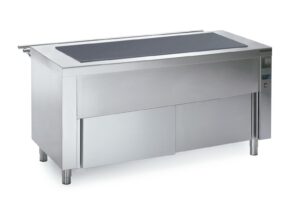 Móvel self vitroceramica 1600x700x850 com reserva quente