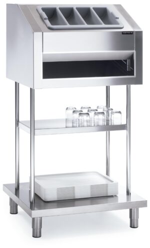Dispensador bandejas, cubiertos e tolva de pan 800x700x1520