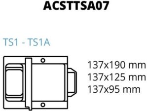 MOLDE MULTIFORME PARA TS1-TS1A - 137x190-137x125-137x95mm (ACSTTSA07)