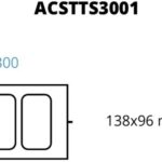 MOLDE DE IMPRESSÃO TS300 2 138 x 96 mm (ACSTTS3001)