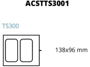 MOLDE DE IMPRESSÃO TS300 2 138 x 96 mm (ACSTTS3001)