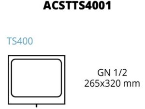 MOLDE TS400 1 ENTRADA 265 x 320 mm - GN1/2 (ACSTTS4001)