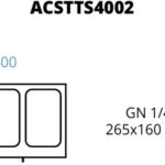 MOLDE TS400 2 ENTRADAS 265 x 160 mm - GN1/4 (ACSTTS4002)