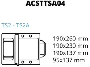 MOLDE MULTIFORME PARA TS2-TS2A 190x260-190x230-190x137-95x137mm (ACSTTSA04)