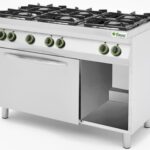 COZINHA 6 QUEIMADORES A GÁS COM FORNO A GÁS E GRELHADOR COM PORTAS (CC76GFG)
