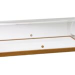 VITRINE ESTRUTURA EM MADEIRA + PLX DOME 90x50x22h - CARBONO (A1298)