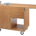 CARRINHO DE MADEIRA FLAMBE - CARBONO (CF1200)