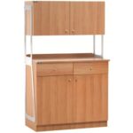 MÓVEIS ALTOS PARA QUARTO DUPLO - NOGUEIRA - MÓVEL DE PAREDE (ML3212SSP)