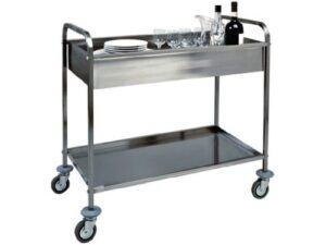CARRINHO EM AÇO INOX COM DEPÓSITO DE REPARAÇÃO (CA1388)