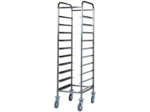 CARRINHO DE BANDEJAS EM INOX - 10 BANDEJAS (CA1450)