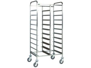 CARRINHO DE BANDEJAS EM INOX - 20 BANDEJAS (CA1460)