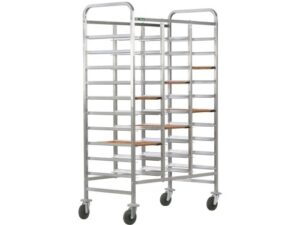 CARRINHO DE BANDEJAS REFORÇADO EM AÇO INOX - 30 BANDEJAS (CA1471R)