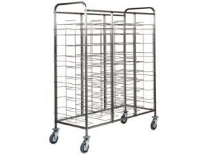 CARRINHO PORTA BANDEJAS EM AÇO INOX - 30 BANDEJAS (CA1475)