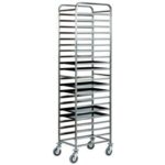 CARRINHO BANDEJAS PASTELARIA INOX - 20 BANDEJAS (CA1482T20)
