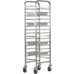 CARRINHO PARA BANDEJAS REFORÇADO EM AÇO INOXIDÁVEL 14xGN1/1 (CA1489R)