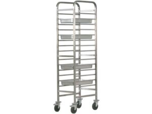 CARRINHO PARA BANDEJAS REFORÇADO EM AÇO INOXIDÁVEL 14xGN1/1 (CA1489R)