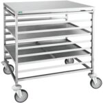 CARRINHO BANDEJAS PASTELARIA INOX - 8xT.80x60/16xT.60x40 (CA1493)