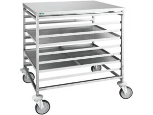 CARRINHO BANDEJAS PASTELARIA INOX - 8xT.80x60/16xT.60x40 (CA1493)