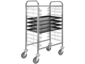 CARRINHO DE RACK DE BANDEJAS FILO EM AÇO - 10xGN1/1 ou 10T.60x40 (CA1655)
