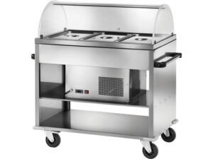 CARRINHO REFRIGERADO EM AÇO INOX 3xGN1/1 + DOME (CAR2780)