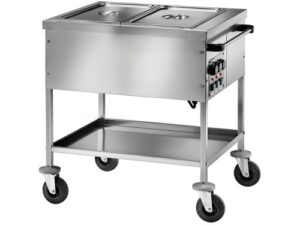 CARRINHO TÉRMICO PARA CASA DE BANHO MARIA INOX TEMPERATURAS DIFERENTES 2xGN1/1 (CT1758TD)