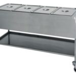 CARRINHO TÉRMICO PARA CASA DE BANHO MARIA INOX 4xGN1/1 (CT1762)