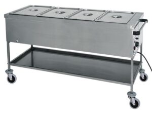 CARRINHO TÉRMICO PARA CASA DE BANHO MARIA INOX 4xGN1/1 (CT1762)