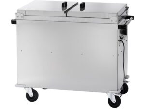 ARMÁRIO TÉRMICO PARA CASA DE BANHO MARIA EM AÇO INOX COM TAMPAS 2xGN1/1 (CT1765)