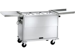 ARMÁRIO TÉRMICO PARA CASA DE BANHO MARIA EM AÇO INOX COM TAMPAS - DIFERENTES TEMPERATURAS 3xGN1/1 (CT1770TD)