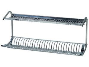 ESCOADOR DE PRATOS DE PAREDE EM AÇO INOX (SPB1398)