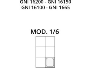 BANDEJA INOX 1/6 65h (GNI1665)