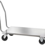 CARRINHO EM AÇO INOX PARA TRANSPORTE PESADO - PLATAFORMA BAIXA (CPB1474)