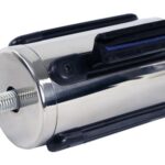 PONTA EM AÇO INOX POLIDO COM FITA AZUL (PU5195I)