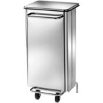 CAIXA DE LIXO RETANGULAR 100L RODAS/PEDAL (AV4652)