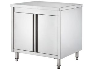 MESA ARMÁRIO INOX 2 PORTAS ARTICULADAS 80x60x8cm (GDASR86)
