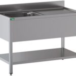 PIA ABERTA INOX -1 TIGELA -ESCORO 120x60x95cm (GD126BL1)