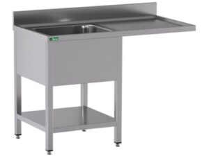 LAVELLO INOX A SBALZO -1 VASCA  140x70x95cm (GDS147L1DW)