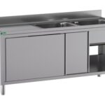 ARMÁRIO PIA - 2 COPOS - BANDEJA ESGOTO 160x70x95cm (GDS167R2CS)