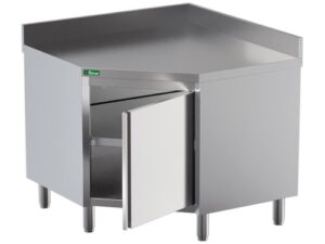MESA DE CANTO INOX - COM MOCHILA 100x100x70x95cm (GDCC10107A)